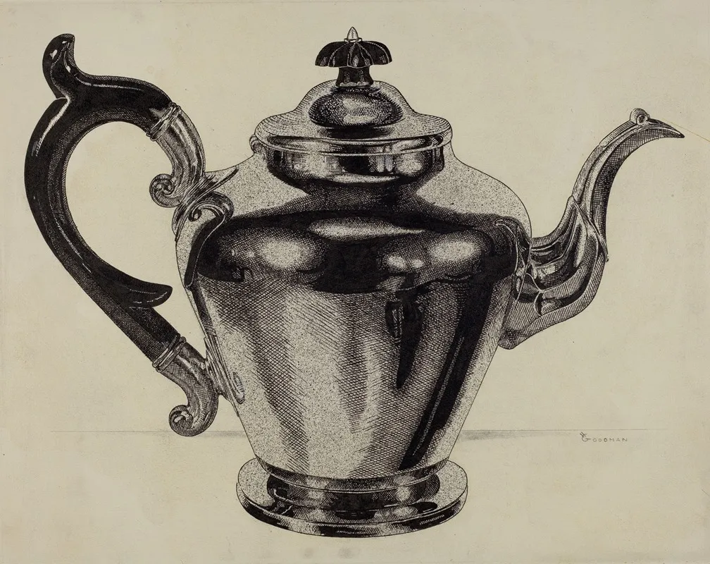 Pewter Teapot 17