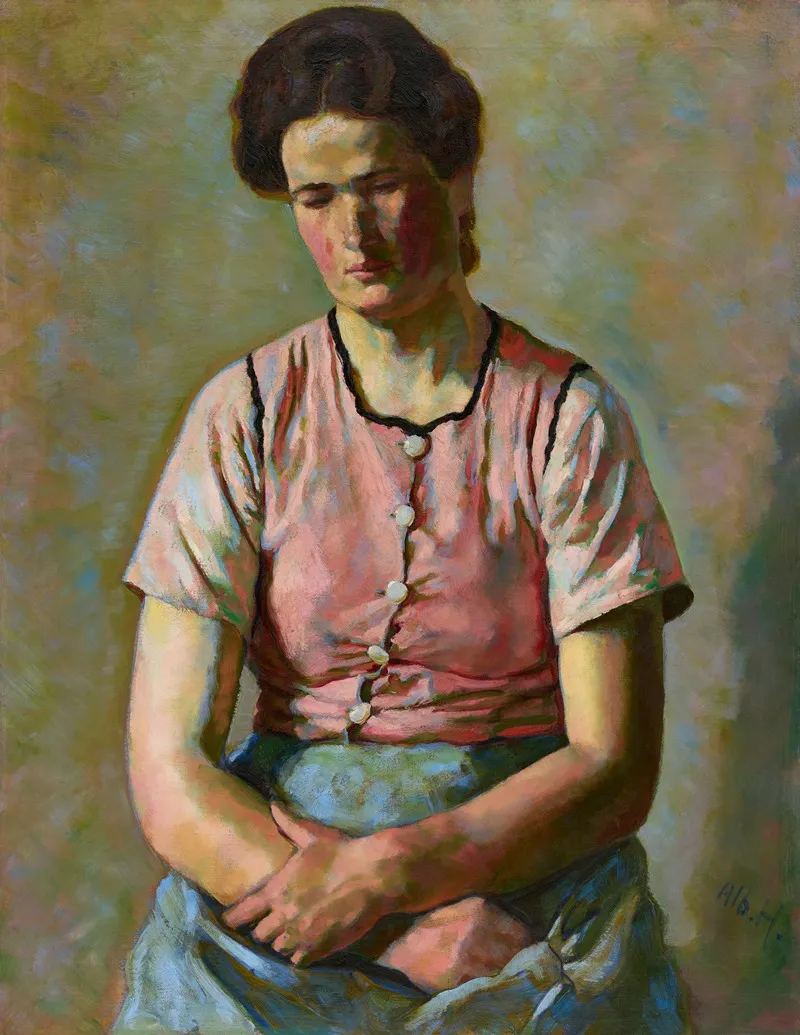 Pfalzerin Bauerin Aus Jockgrimm Wall Art by Albert Haueisen - High-Resolution Digital Print