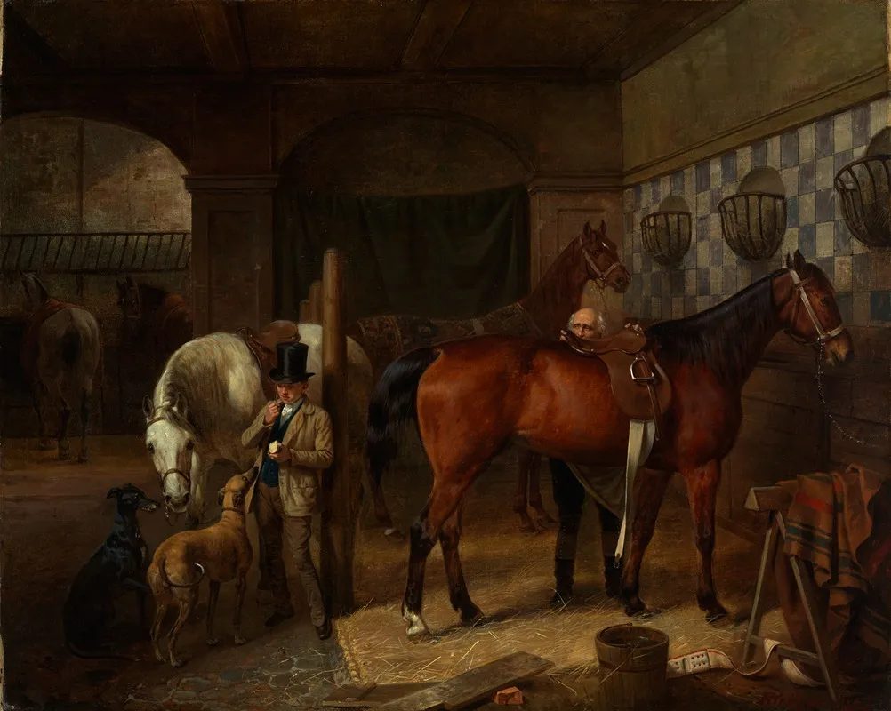 Pferdestall Wall Art by Franz Krüger - High-Resolution Digital Print