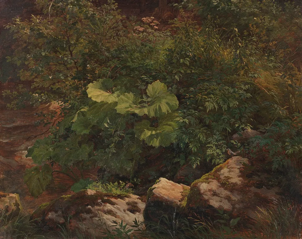 Pflanzenstudie 2 Wall Art by Gustav Friedrich Papperitz - High-Resolution Digital Print