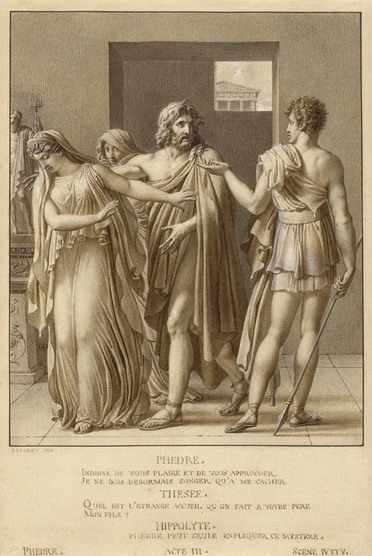 Phaedra Rejecting The Embraces Of Theseus
