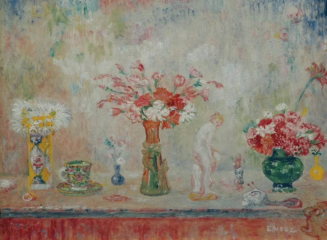 Phantastisches Stillleben Wall Art by James Ensor - High-Resolution Digital Print
