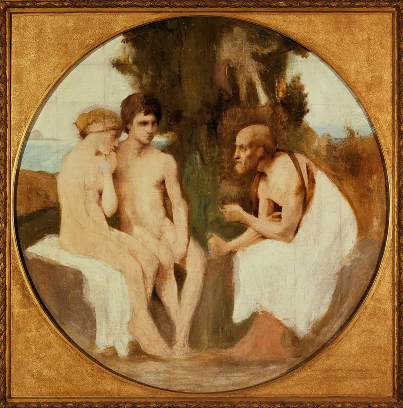 Philetas Instruisant Daphnis Et Chloe
