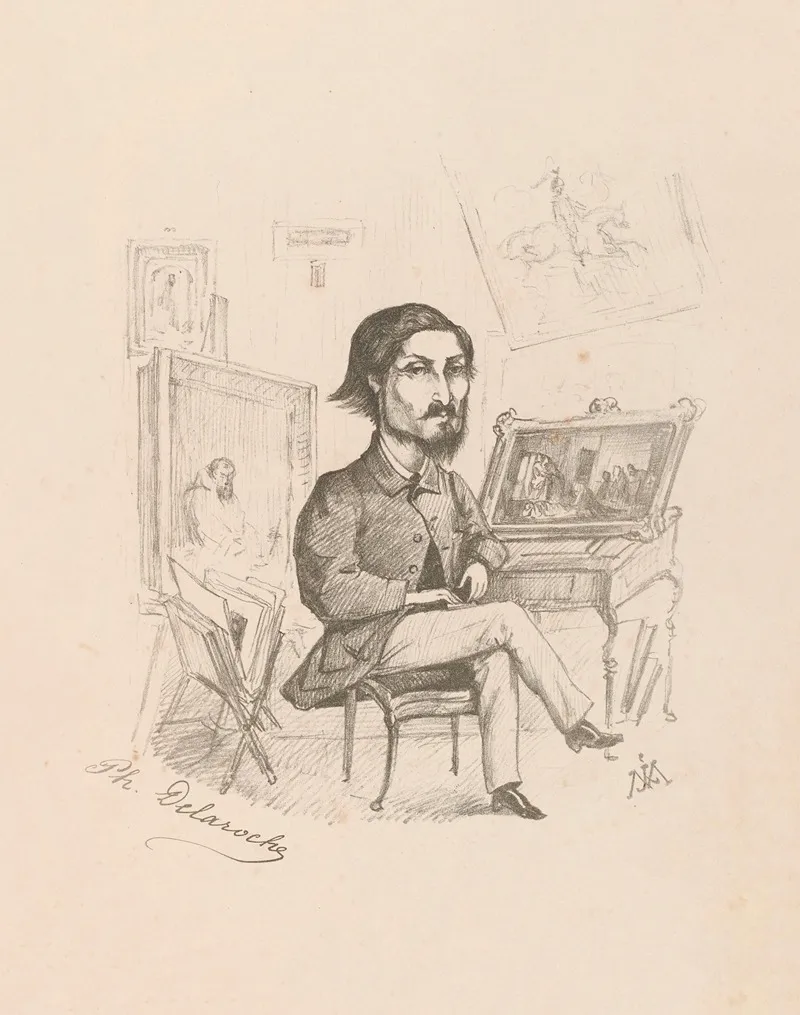 Philippe Delaroche Wall Art by Joseph Mollard - High-Resolution Digital Print