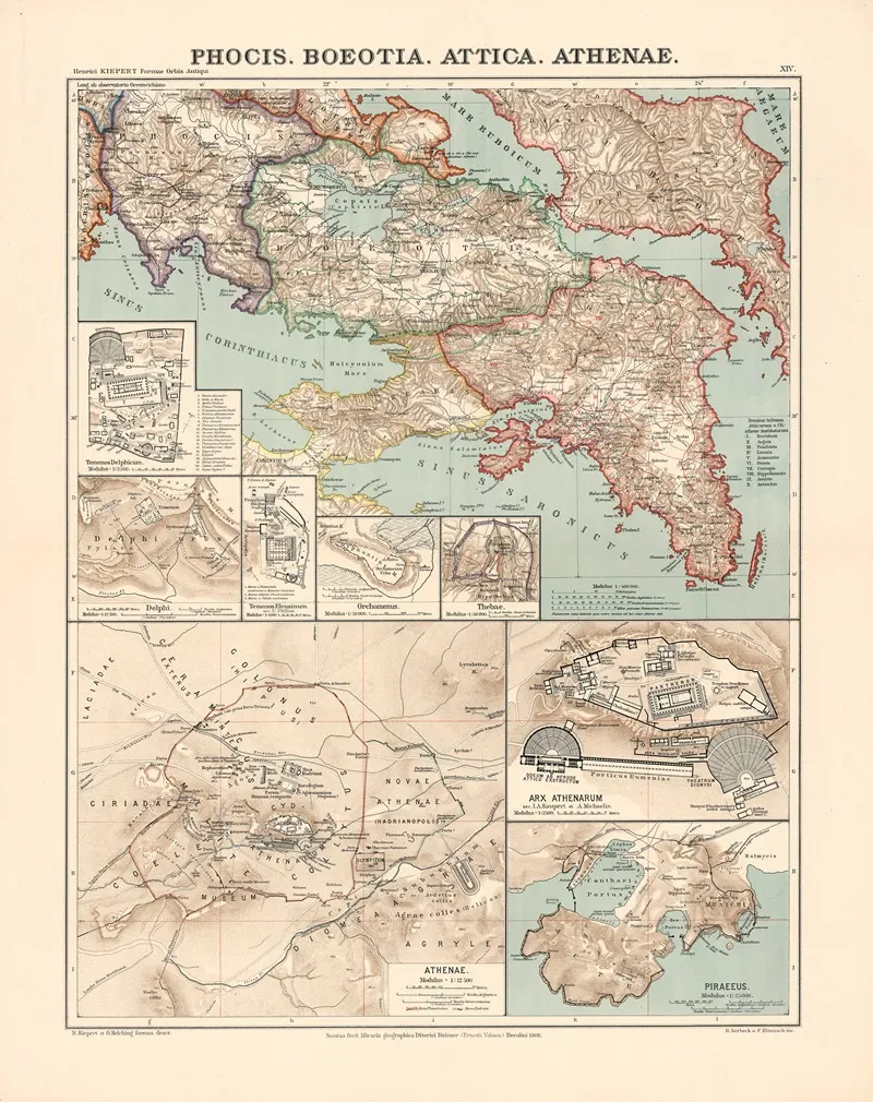 Phocis Boeotia Attica Athenae