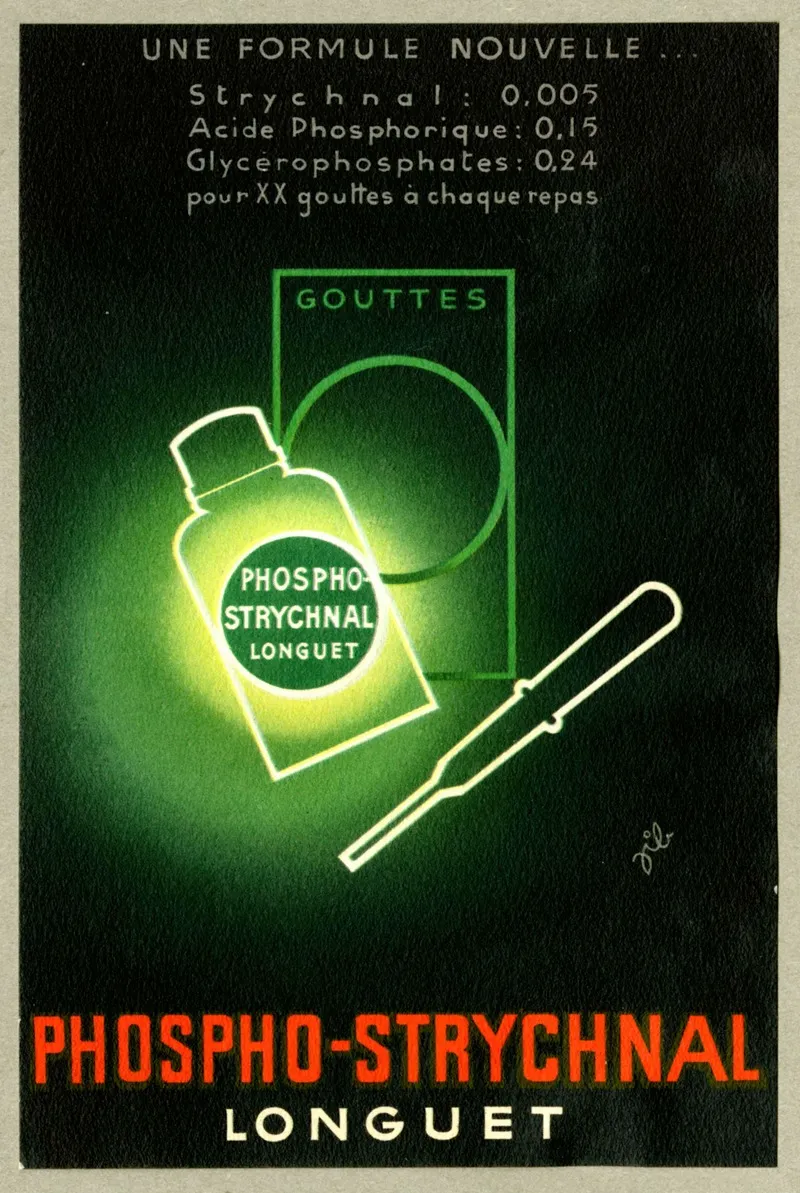 Phospho Strychnal Wall Art by Laboratoires Longuet - High-Resolution Digital Print