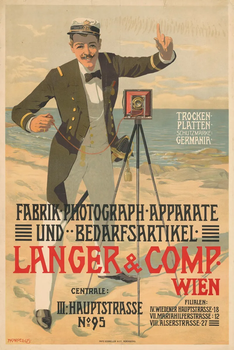 Photographie Apparate Und Bedarfsartikel Langer Comp Wien Wall Art by Adolf Karpellus - High-Resolution Digital Print