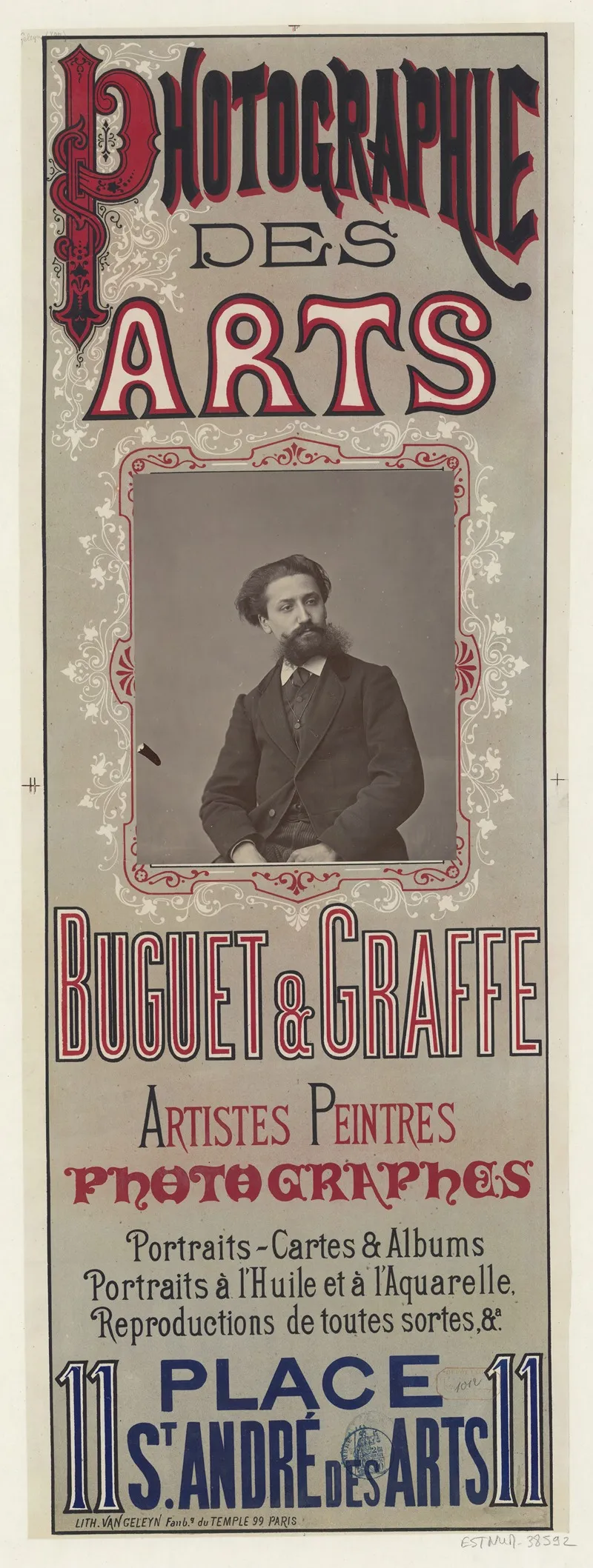 Photographie Des Arts Buguet Graffe Wall Art by Lith. Van Geleyn - High-Resolution Digital Print