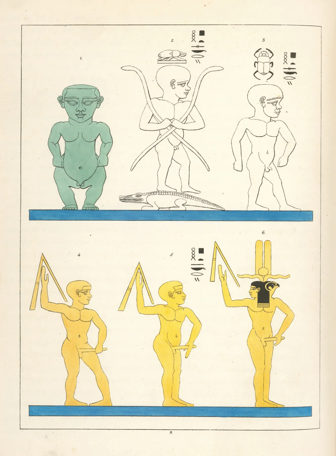 Phtah Sokari Ptah Sokaris Phtha Enfant Hephaistus Harpoctare Wall Art by Léon-Jean-Joseph Dubois - High-Resolution Digital Print