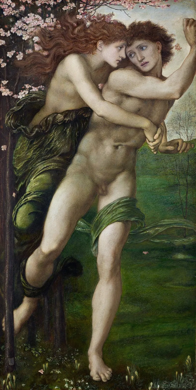 Phyllis And Demophoon Wall Art by Sir Edward Coley Burne-Jones - High-Resolution Digital Print