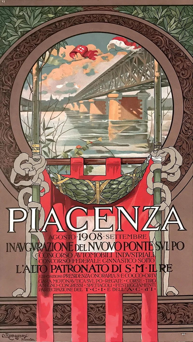 Piacenza Wall Art by Ottorino Romagnosi - High-Resolution Digital Print