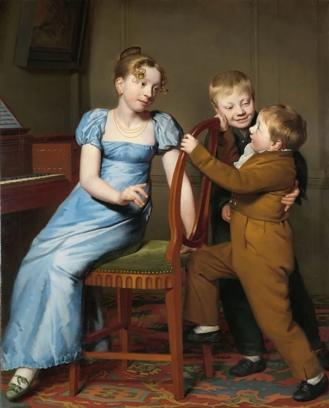 Piano Practice Interrupted Wall Art by Willem Bartel van der Kooi - High-Resolution Digital Print