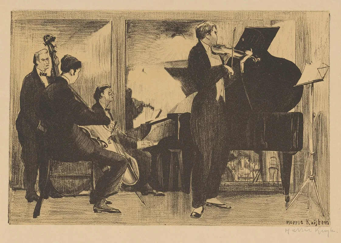 Piano Quartet Wall Art by Harrie Kuyten - High-Resolution Digital Print