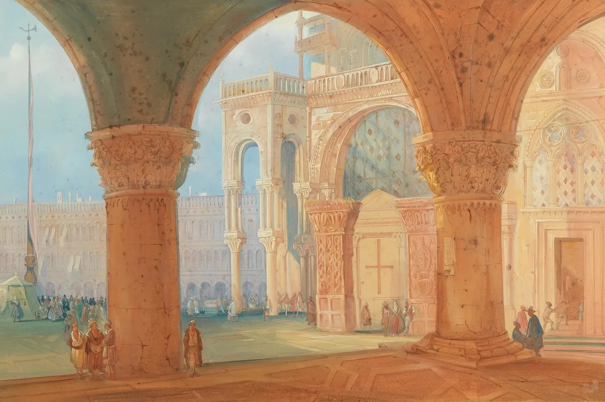 Piazza San Marco 6 Wall Art by Carl Martin Laeisz - High-Resolution Digital Print