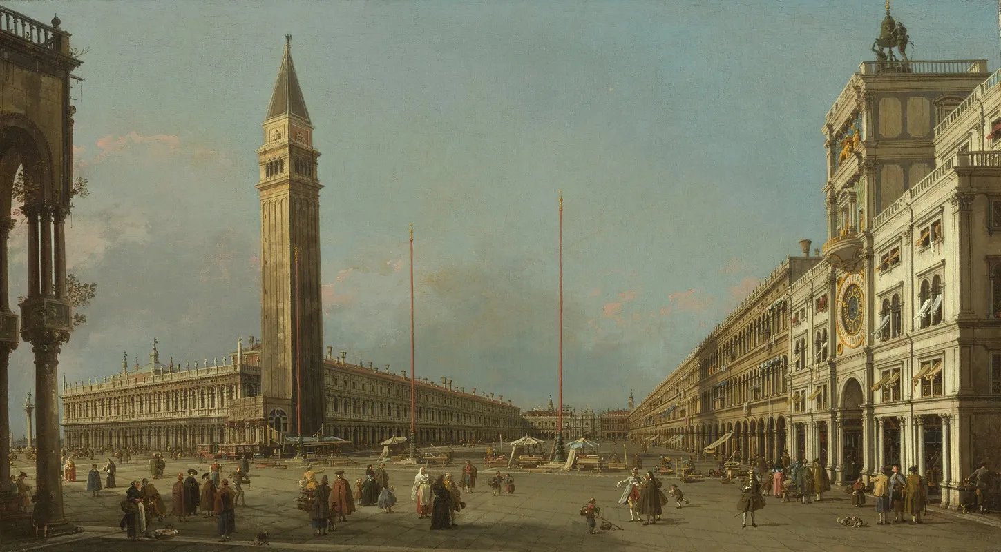 Piazza San Marco Looking South And West Wall Art by Canaletto - High-Resolution Digital Print