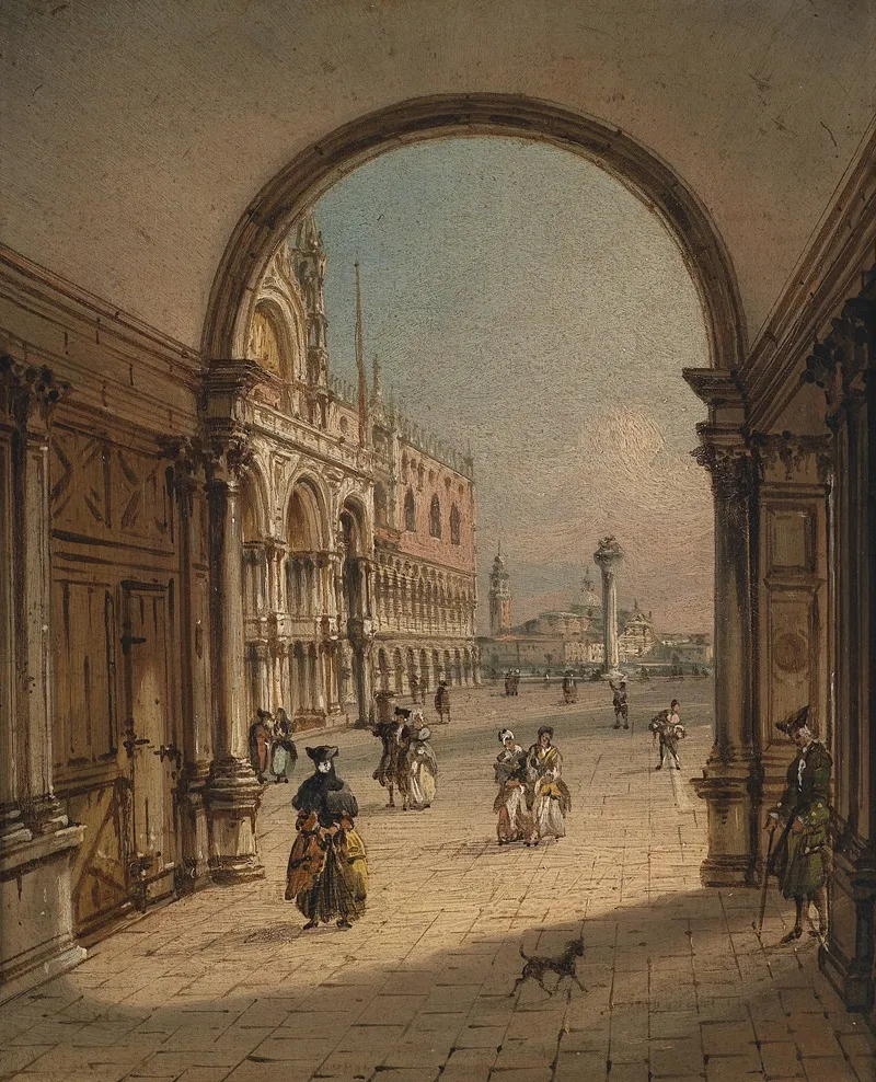 Piazzetta San Marco Wall Art by Carlo Grubacs - High-Resolution Digital Print