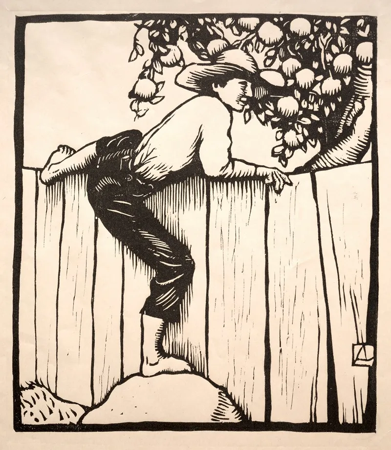 Picking Apples Wall Art by Arthur Allen Lewis - High-Resolution Digital Print