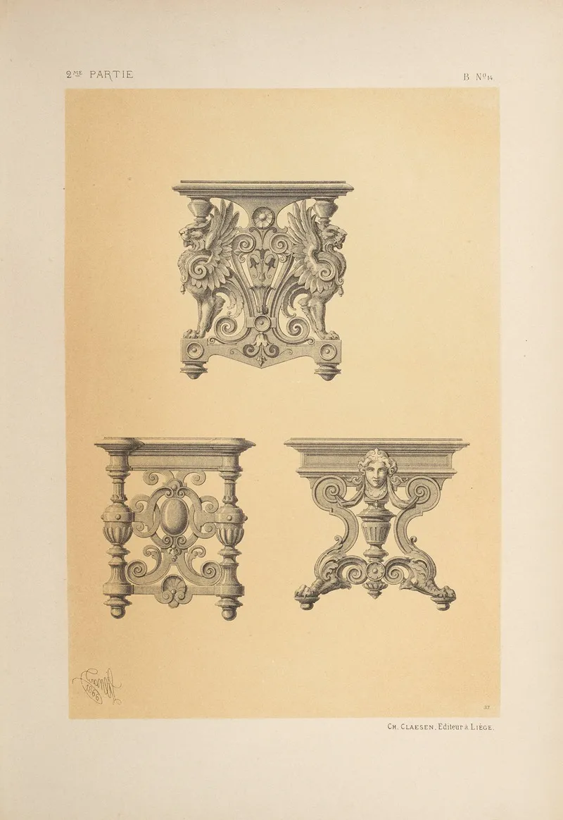 Pieds De Table Wall Art by Michel Liénard - High-Resolution Digital Print