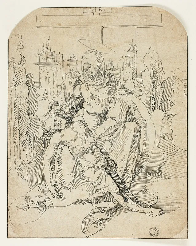 Pieta 23 Wall Art by After Albrecht Dürer - High-Resolution Digital Print