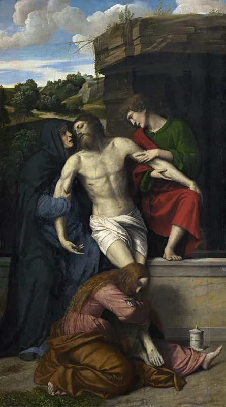 Pieta 2 Wall Art by Moretto Da Brescia - High-Resolution Digital Print