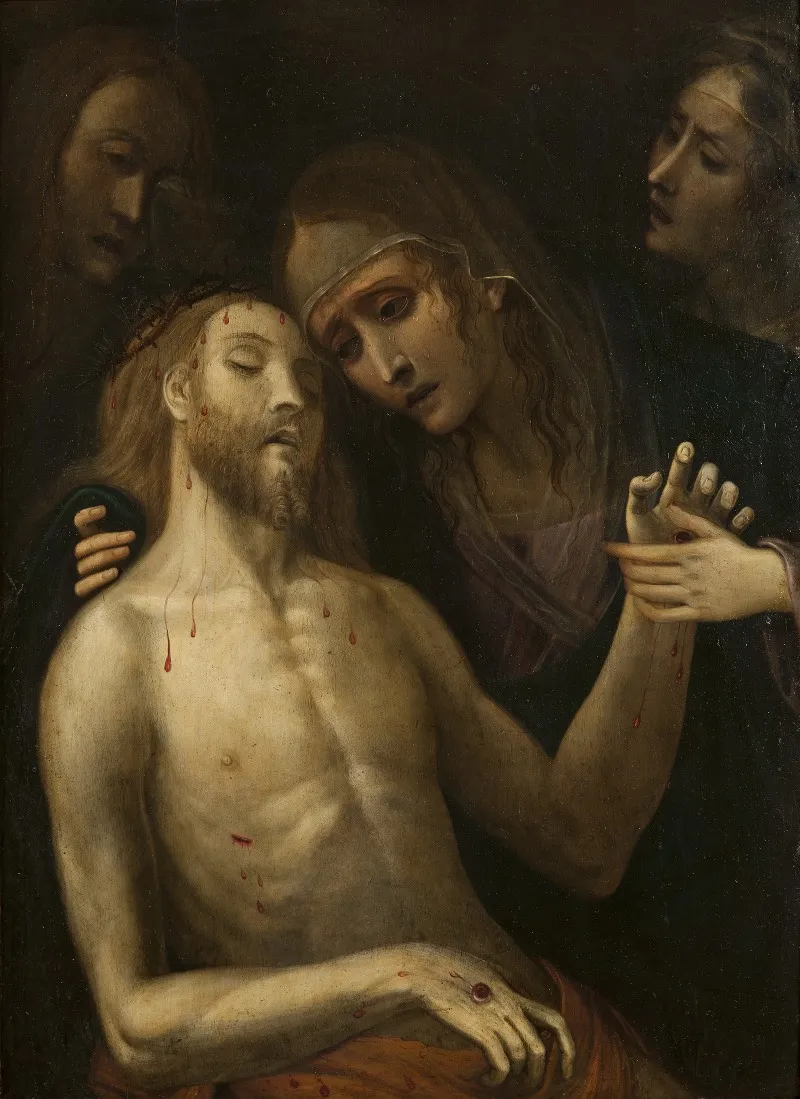 Pieta 46 Wall Art by Master of the Stockholm Pietà - High-Resolution Digital Print