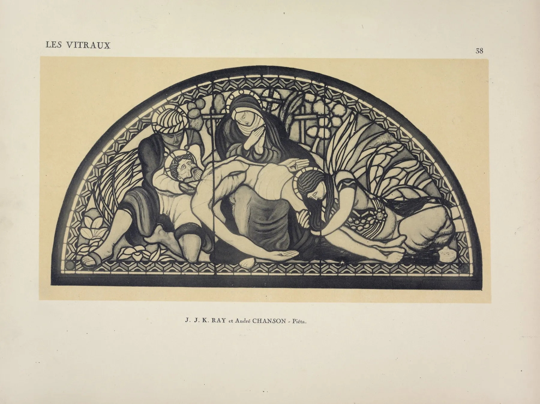 Pieta Au Pavillon Du Vitrai Wall Art by Jacques Gruber - High-Resolution Digital Print