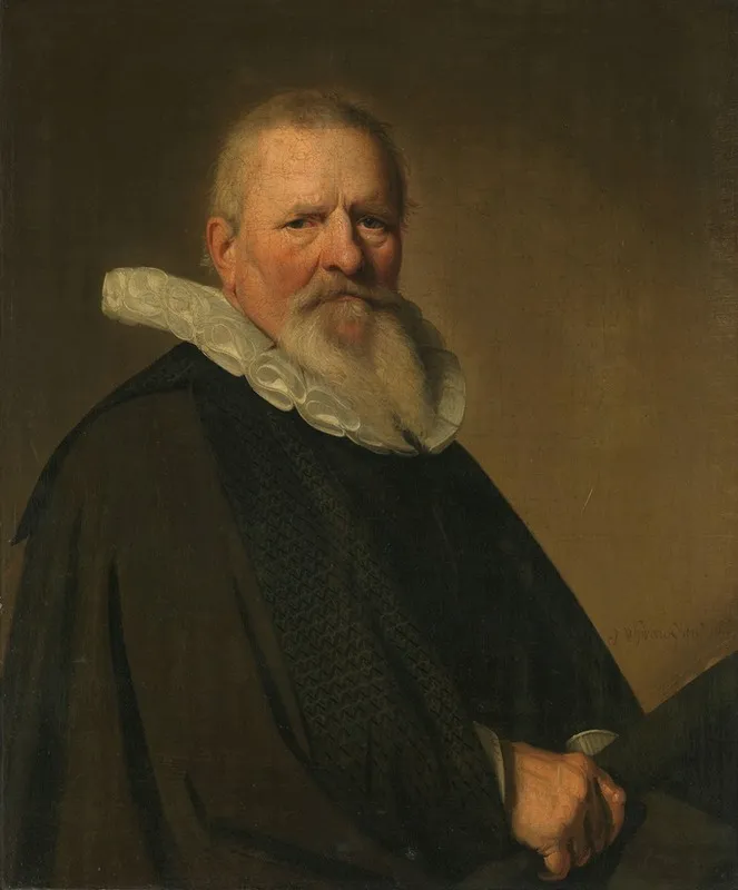 Pieter Jacobsz Schout 1570 1645 Burgomaster Of Haarlem Wall Art by Johannes Cornelisz Verspronck - High-Resolution Digital Print