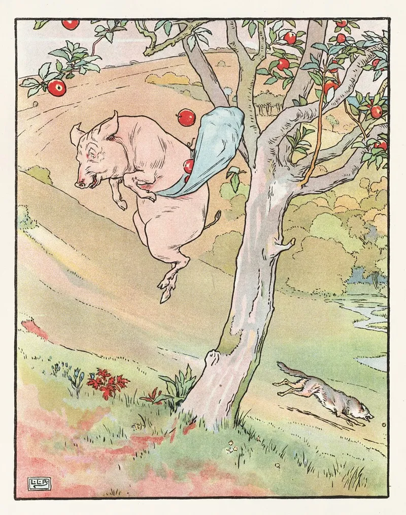 Pig Picking Apples