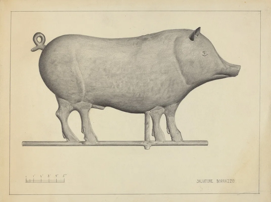 Pig Weather Vane 2