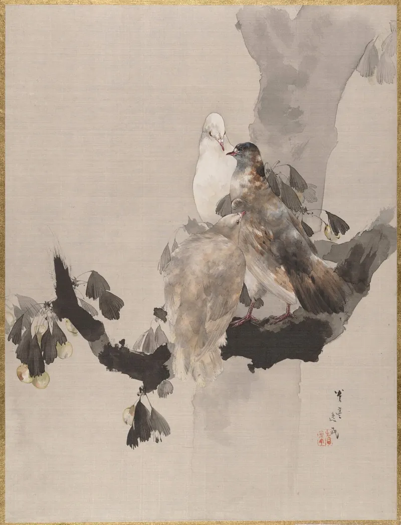 Pigeons In A Tree