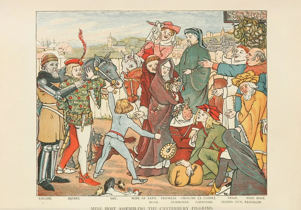 Pilgrims Starting Wall Art by Mary Eliza Joy Haweis - High-Resolution Digital Print
