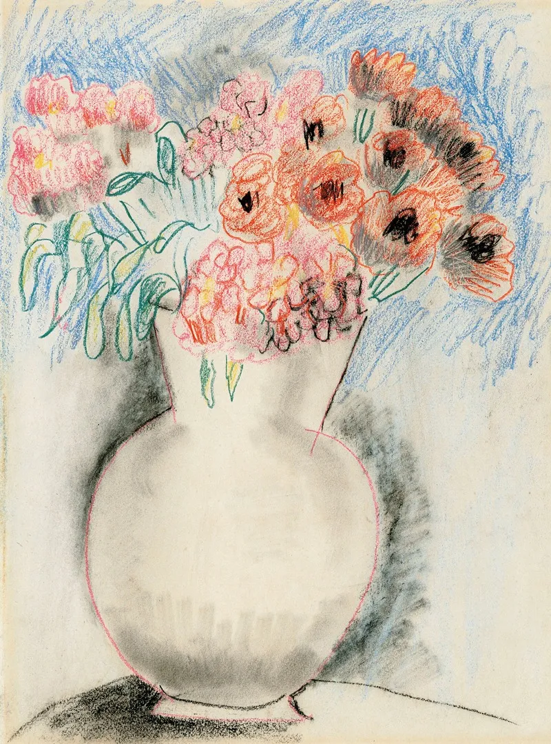 Pink Flowers In A Vase