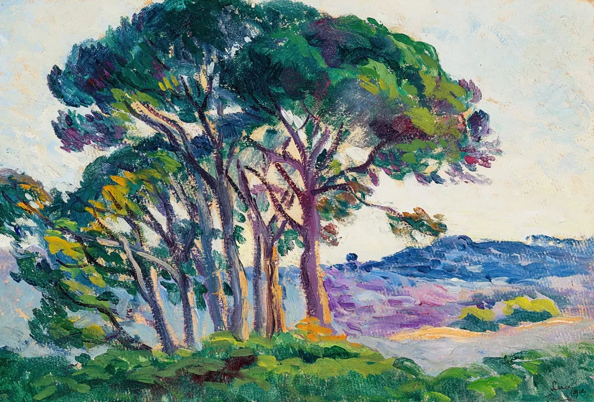 Pins Aux Canebiers Wall Art by Maximilien Luce - High-Resolution Digital Print