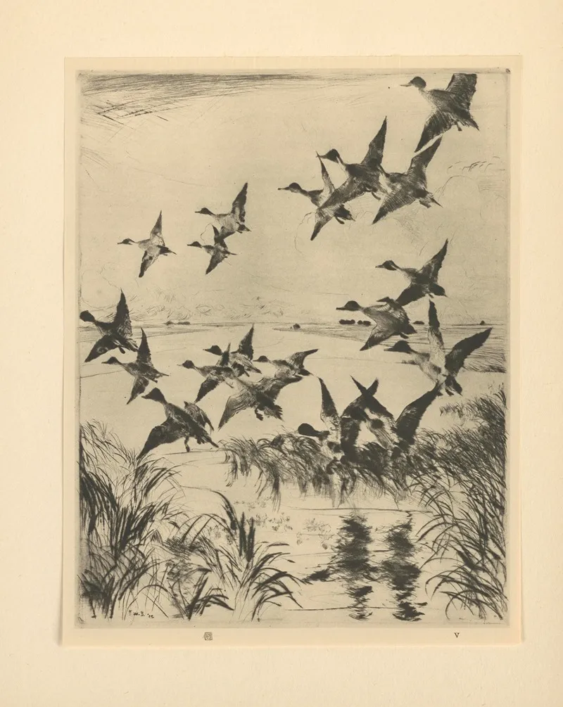 Pintails Wall Art by Frank Weston Benson   - High-Resolution Digital Print