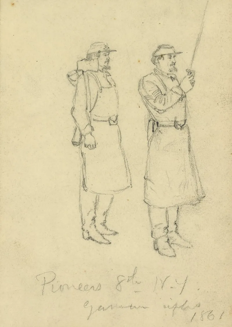 Pioneers 8th N Y German Rifles