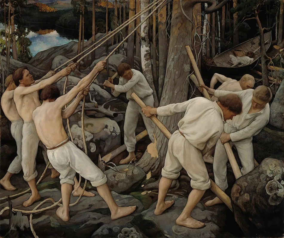 Pioneers In Karelia Wall Art by Pekka Halonen - High-Resolution Digital Print
