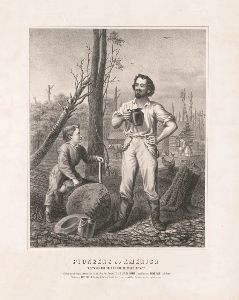 Pioneers Of America Westward The Star Of Empire Takes Its Way Wall Art by Hunter & Co. - High-Resolution Digital Print