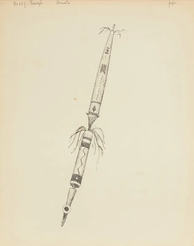 Pipe Illustration From The Song Of Hiawatha
