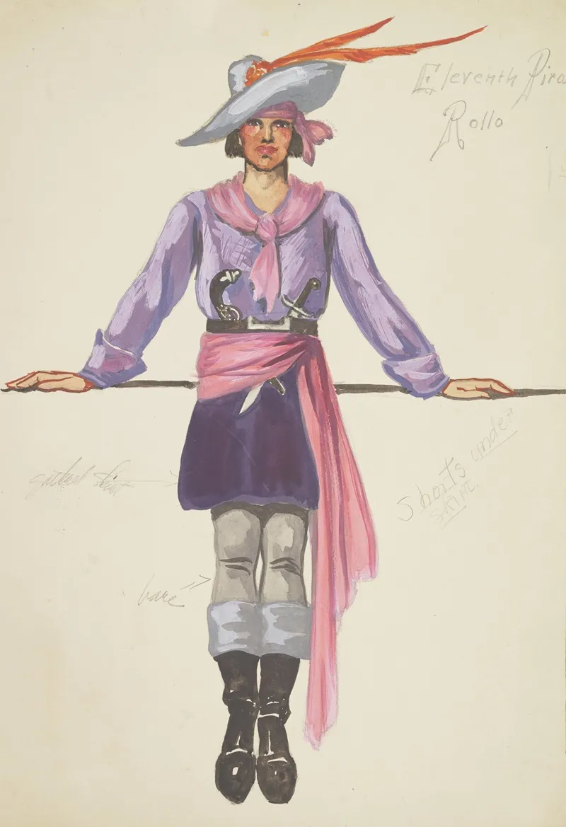 Pirates Of Penzance Eleventh Pirate Rollo Wall Art by John Glidden - High-Resolution Digital Print