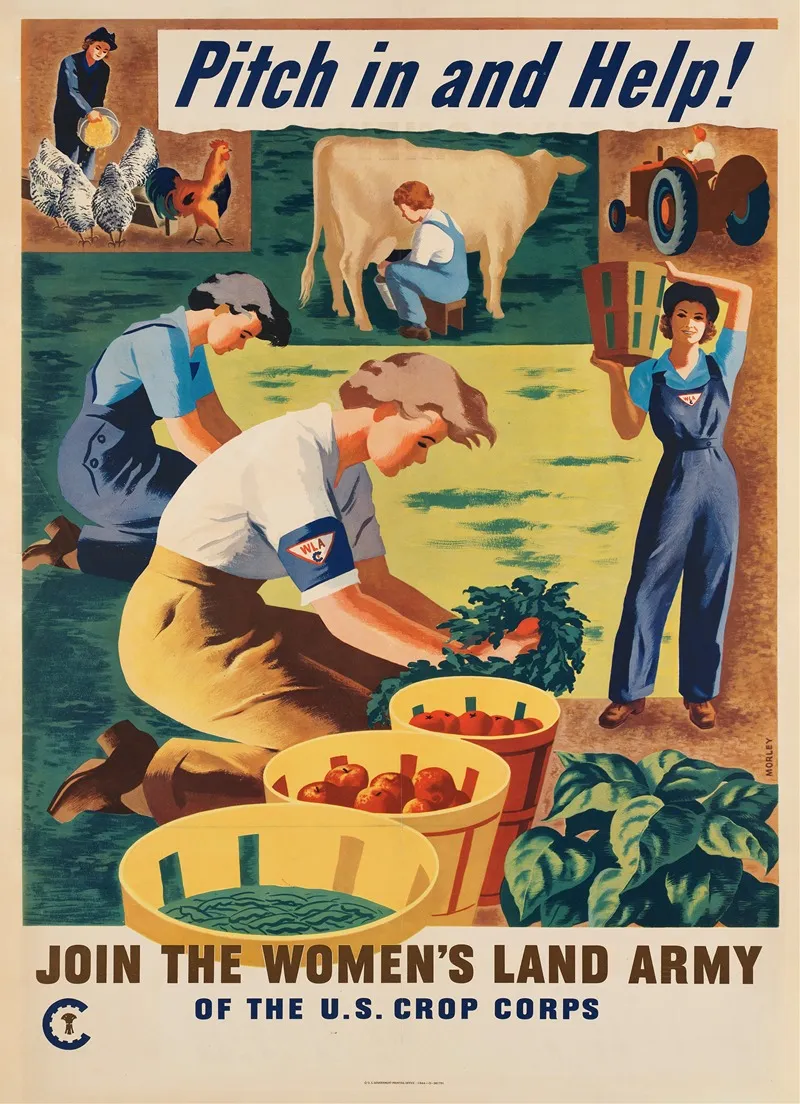 Pitch In And Help Wall Art by Hubert Morley - High-Resolution Digital Print