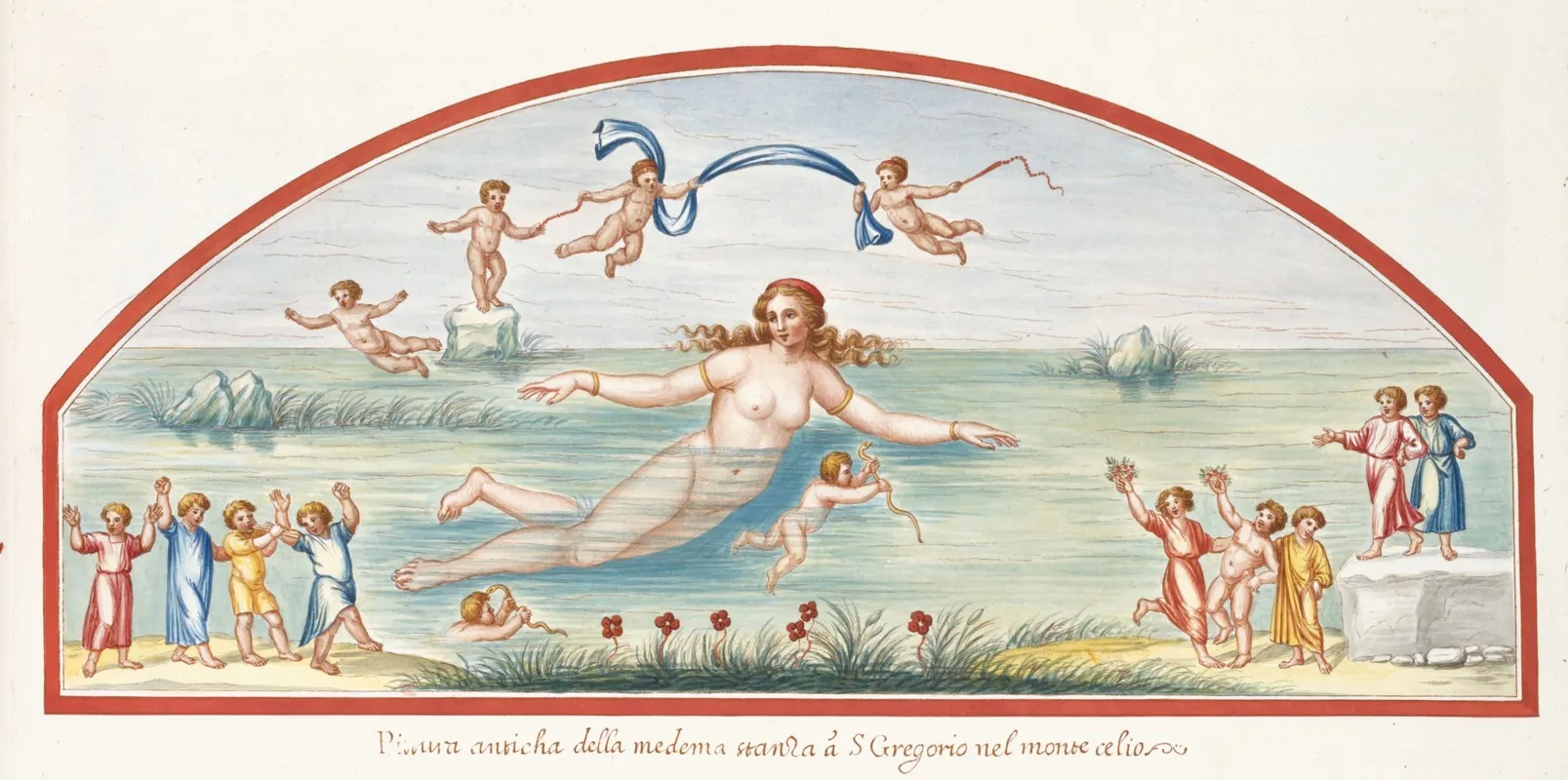 Pittura Anticha Della Medema Stanza A S Gregorio Nel Monte Celio Wall Art by Pierre-Jean Mariette - High-Resolution Digital Print