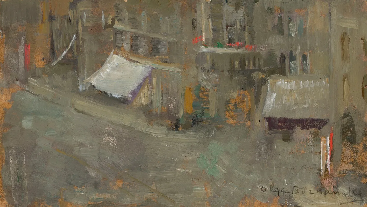 Place De Thernes In Paris Wall Art by Olga Boznanska - High-Resolution Digital Print