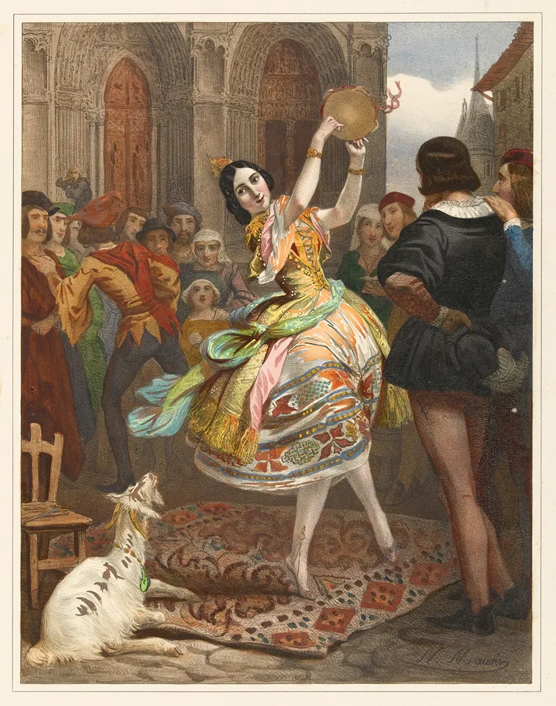 Place Notre Dame Wall Art by Nicolas Eustache Maurin - High-Resolution Digital Print