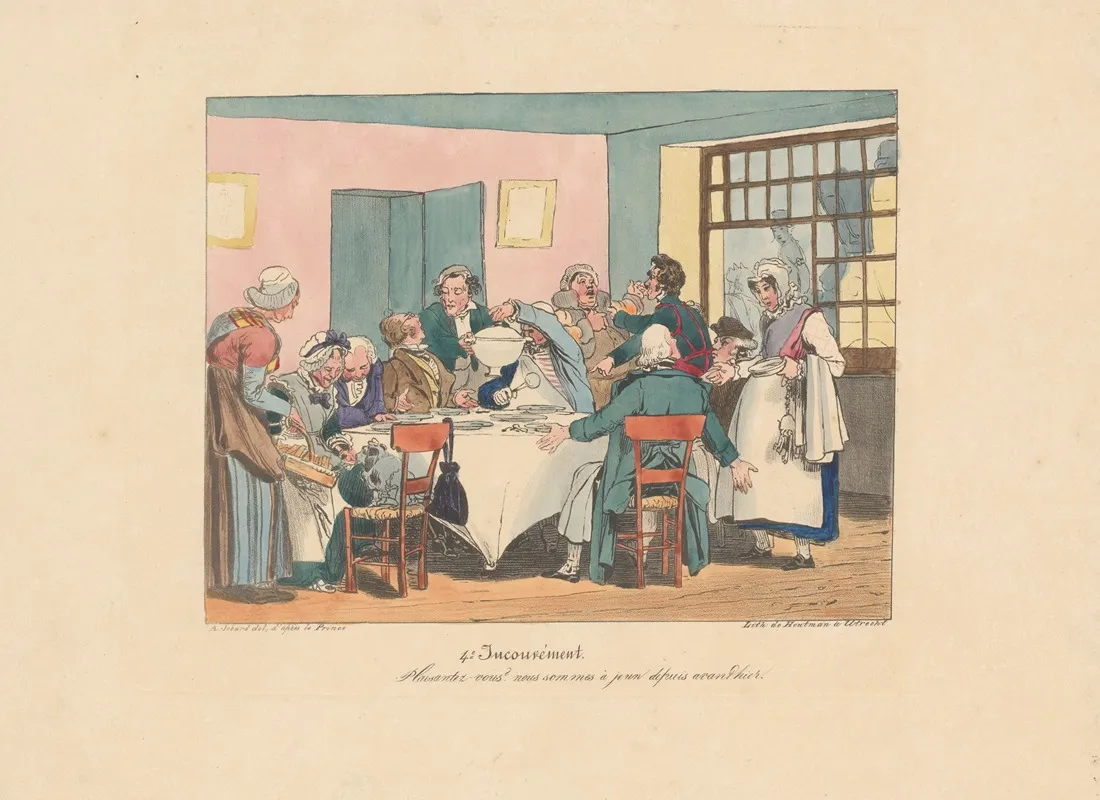Plaisantez Vous Nous Sommes A Jeun Depuis Avanthier Wall Art by Joseph Ambroise Jobard - High-Resolution Digital Print