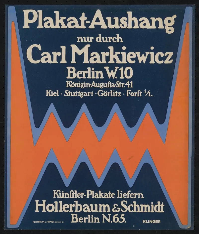 Plakat Aushang Nur Durch Carl Markiewicz Wall Art by Julius Klinger - High-Resolution Digital Print