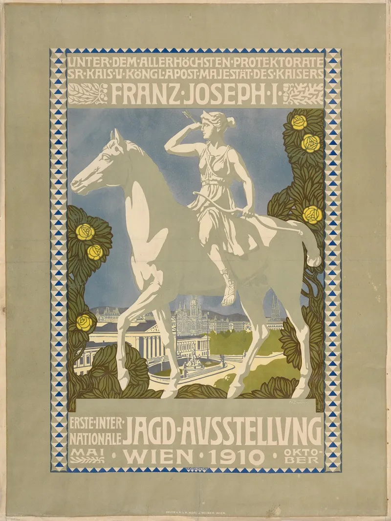 Plakat Der Ersten Internationalen Jagdausstellung