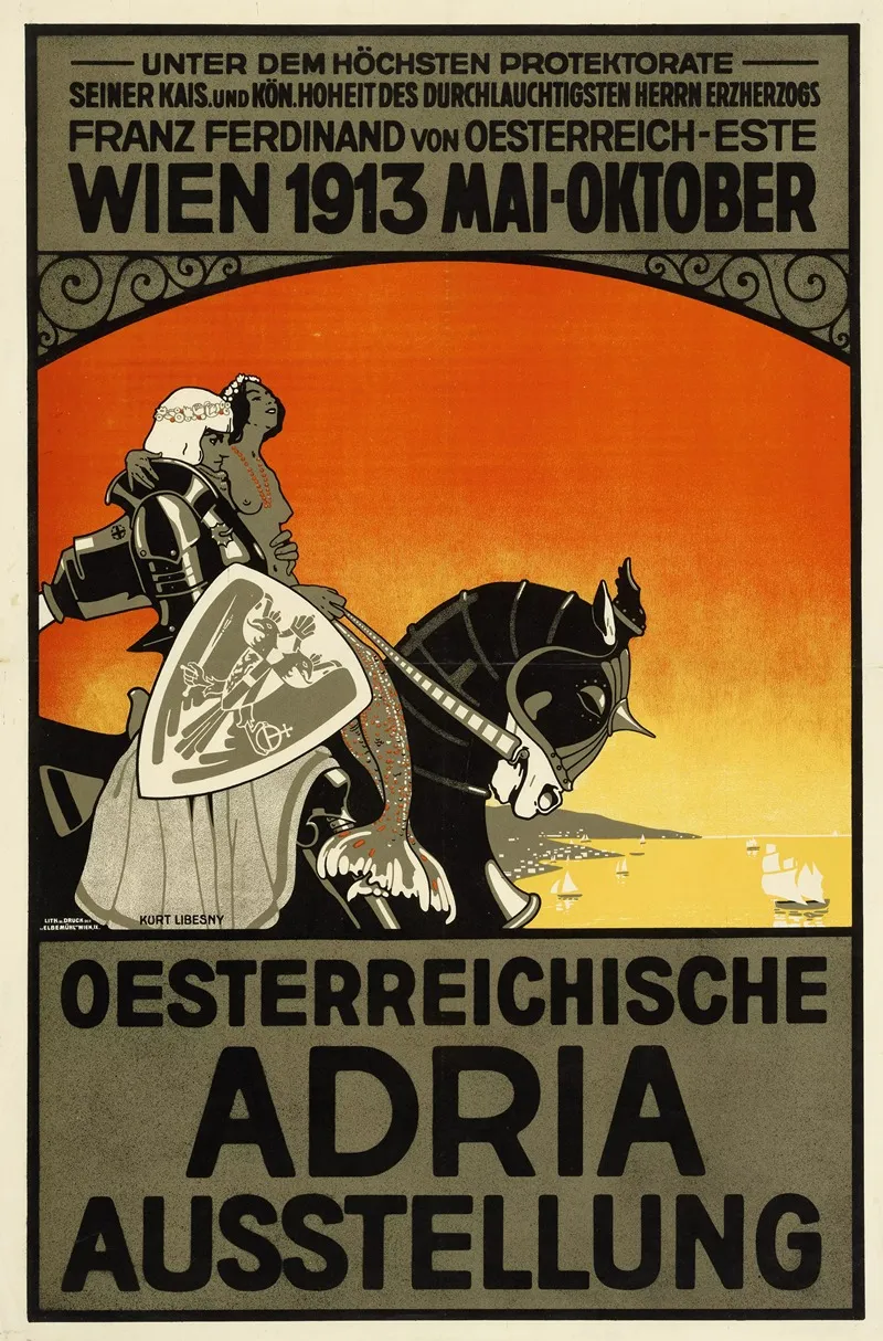Plakat Der Osterreichischen Adria Ausstellung 1913 Wall Art by Kurt Libesny - High-Resolution Digital Print