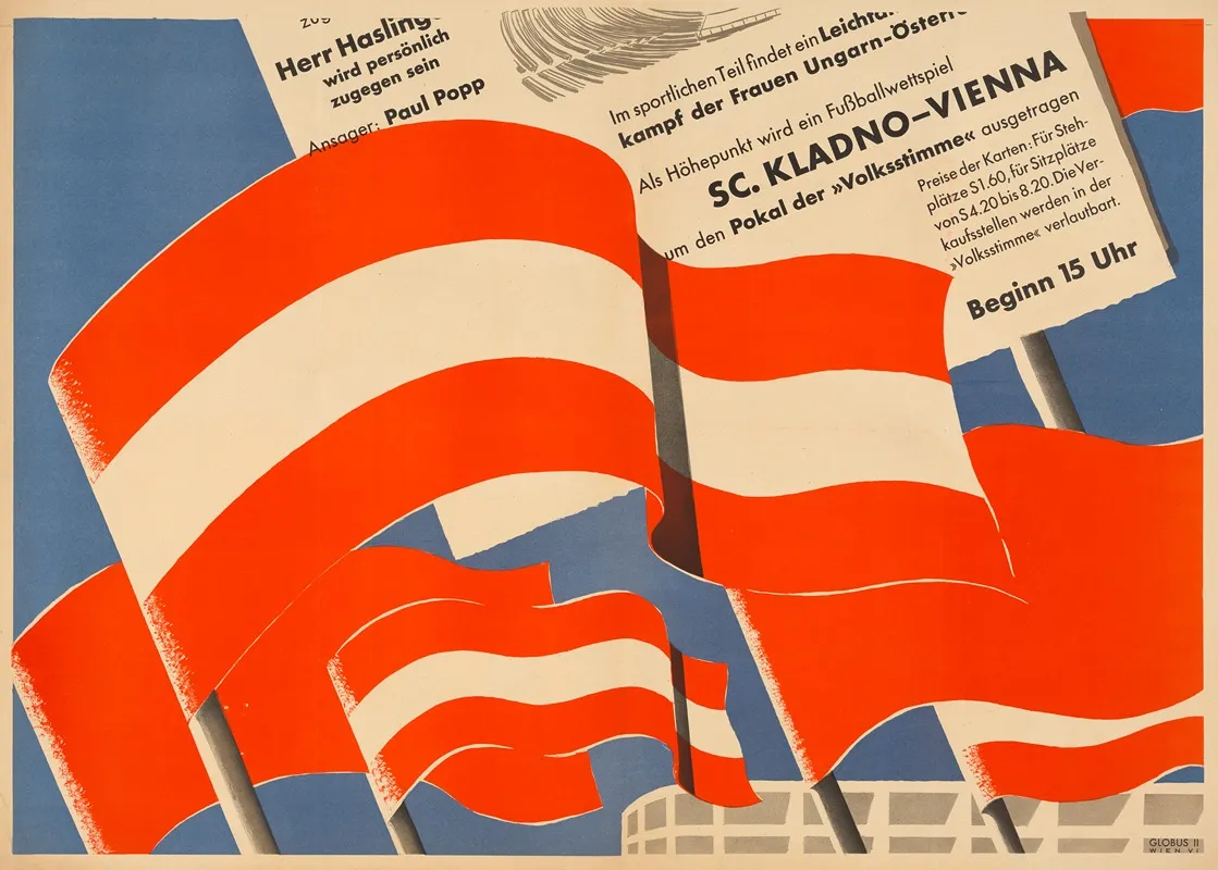 Plakat Fur Das Fest 1 Jahr Osterreichische Volksstimme Volksstimmefest 1946
