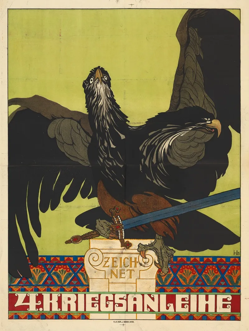 Plakat Fur Die 4 Kriegsanleihe