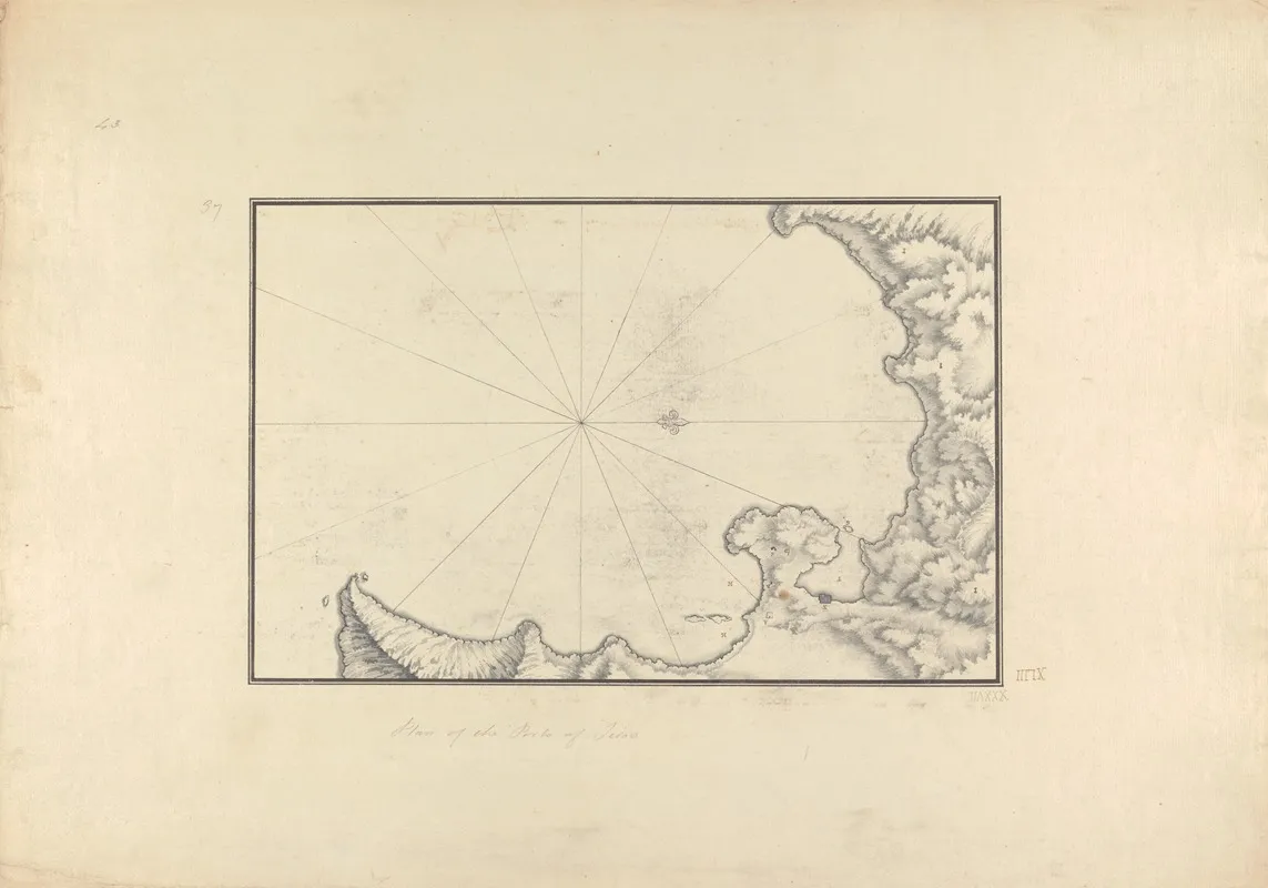 Plan Of The Port Of Sigacik Ancient Teos